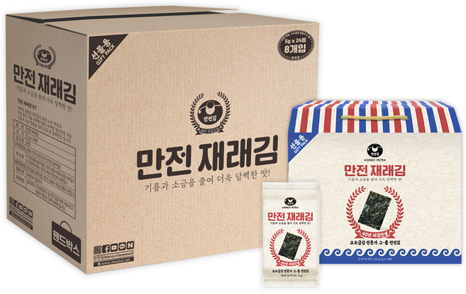 만전김 재래김 5g x 24p, 8세트