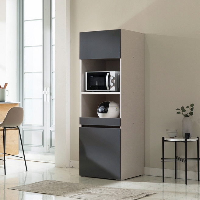 장인가구 E0 플레이트 광파오븐 렌지대 600 방문설치, 진그레이