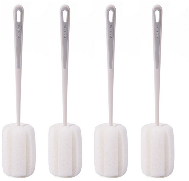 엠피엘 360도 와인 텀블러 세척솔, 화이트, 4개