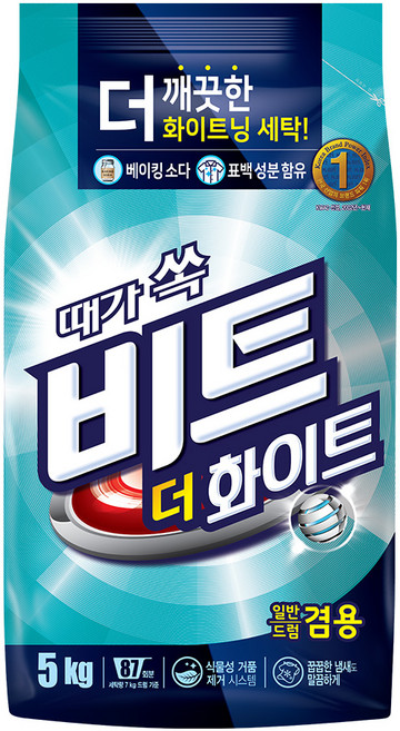 비트 더 화이트 분말세제 본품, 5kg, 1개입, 1개