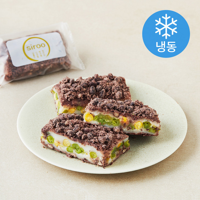 프레시오늘 정담시루 완두 병아리콩 듬뿍 저당 콩찰떡 (냉동), 110g, 1개, 3개입