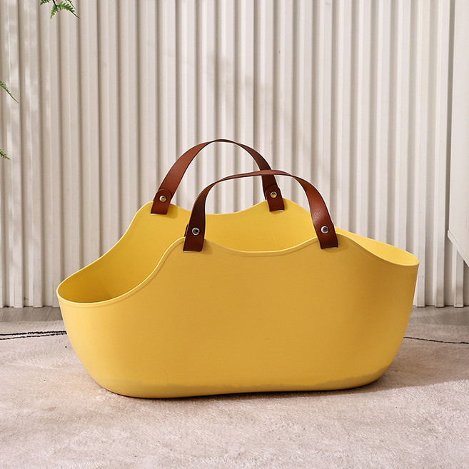 파스텔펫 고양이 핸들 화장실 모래삽 세트, 옐로우, 1세트