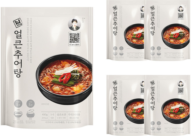 남가네설악추어탕 얼큰이 추어탕, 450g, 5개