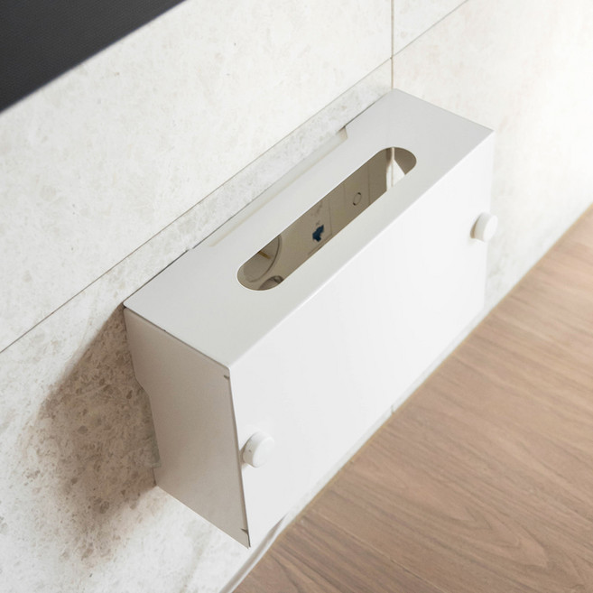 생활백서 무타공 히든 어답터 정리함, 1개, 화이트