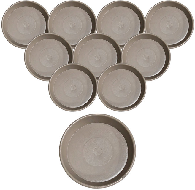 앙플랜트 동그라미 화분받침, 모카, 10개