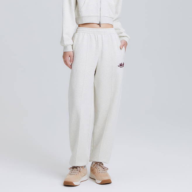 널디 여성용 컬시브 로고 조거 팬츠