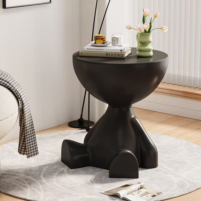 soonZAM SNS感性風格室內裝飾重點客廳邊桌, 黑色