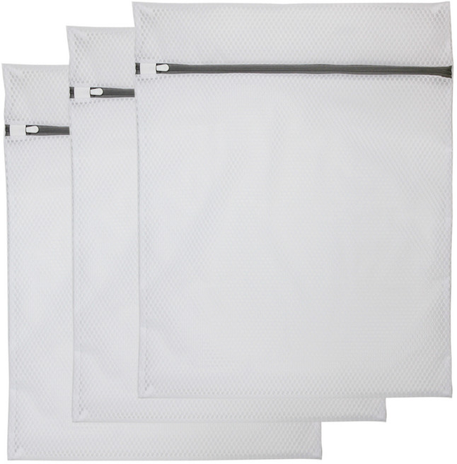 베이시스 벌집구조 세탁망 대형 50 x 60 cm, 화이트, 3개