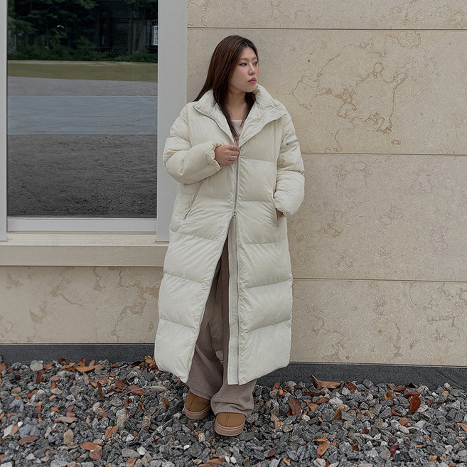 이블렛 여성용 빅사이즈 유로진 길이별 웰론 패딩 롱