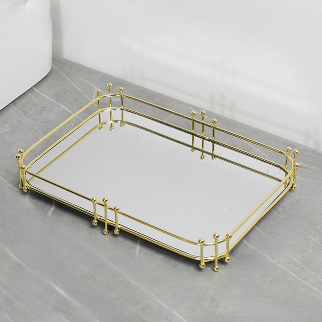 恩熙魔法 現代風室內裝飾鏡面託盤, H款