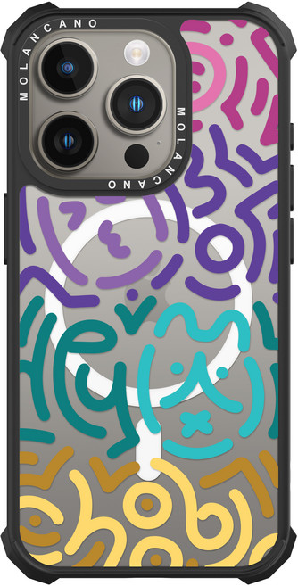 모란카노 임팩트 디자인 맥세이프 라인 휴대폰 케이스