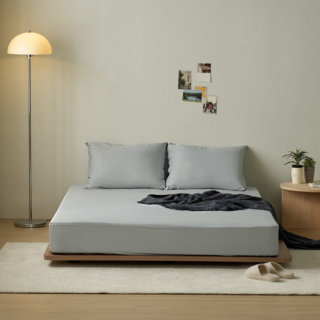 탑베딩 프로 방수 진드기방지 침대 매트리스 커버, 그레이