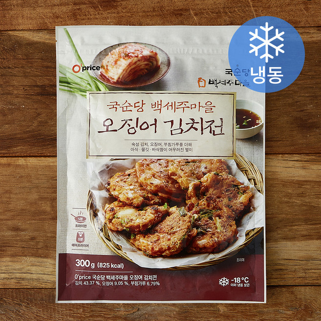 오프라이스 국순당 백세주마을 오징어 김치전 (냉동), 300g, 1개