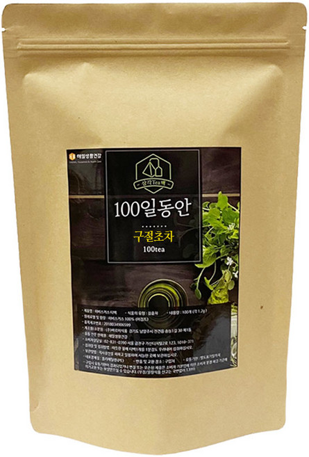 정앤정 100일동안 구절초차 삼각티백, 1.2g, 100개입, 1개