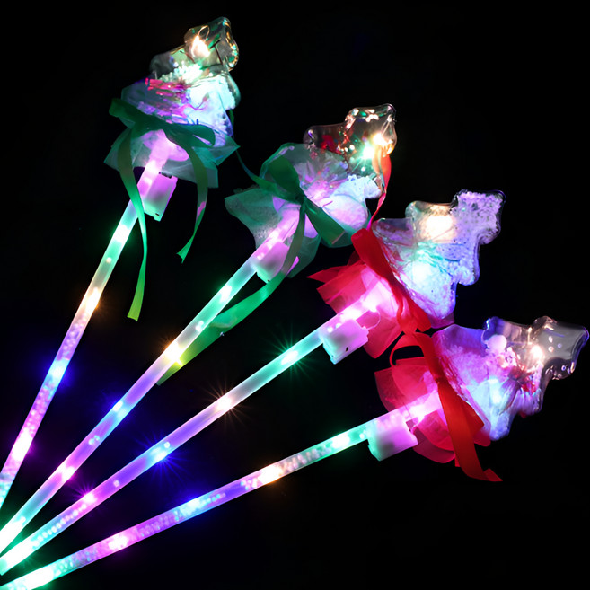 파티 데코용품 LED 반짝이 크리스마스 트리, 랜덤발송, 4개