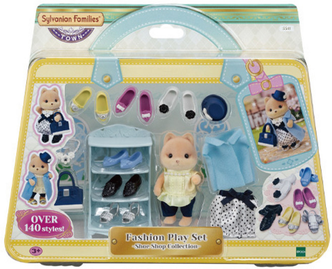 EPOCH Sylvanian Families 森林家族 時尚穿搭組合 城鎮女孩系列 公仔 鞋店收藏款 5541, 1個