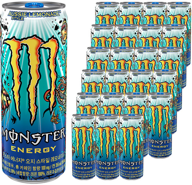 몬스터에너지 오지 스타일 레모네이드, 355ml, 24개