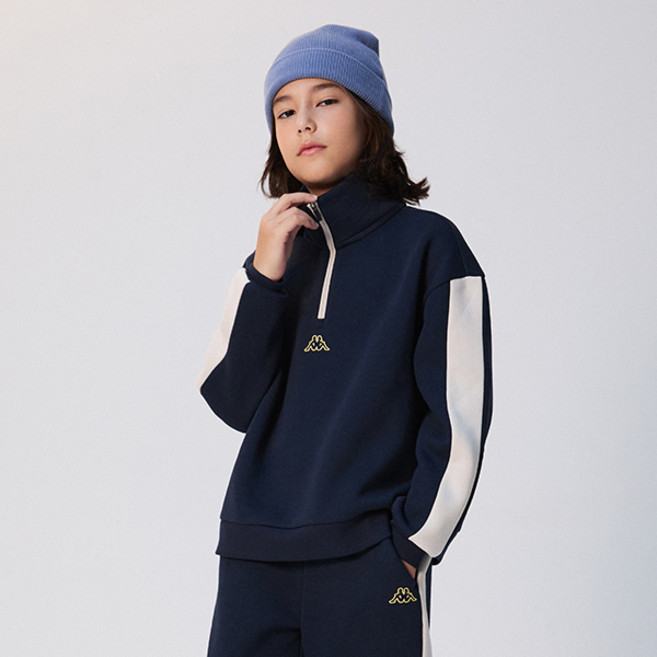 Kappa 刷毛半拉鍊運動衫