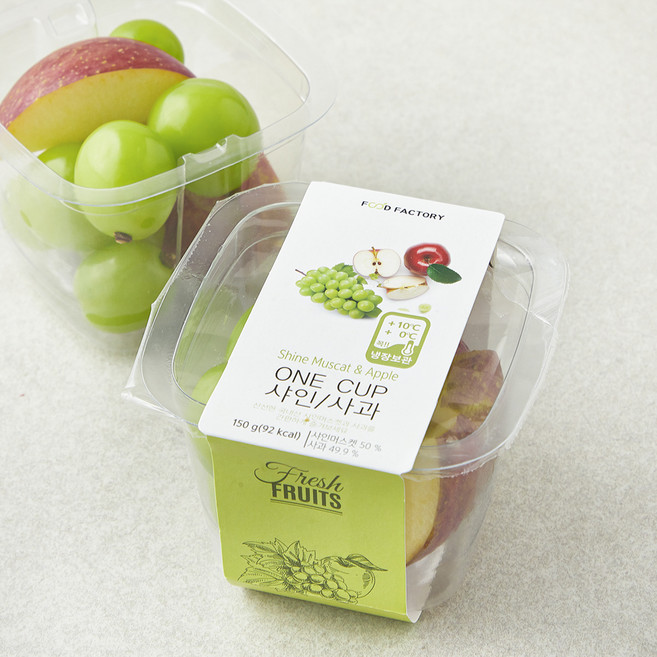 가족 ONE CUP 샤인머스켓 + 사과, 150g, 1개입, 1개