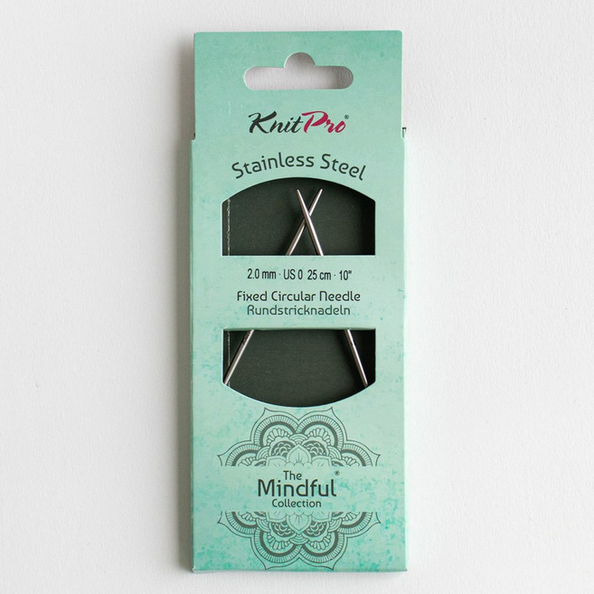 TheMindfulCollection KnitPro Mindful 固定式輪針 25cm, 1套