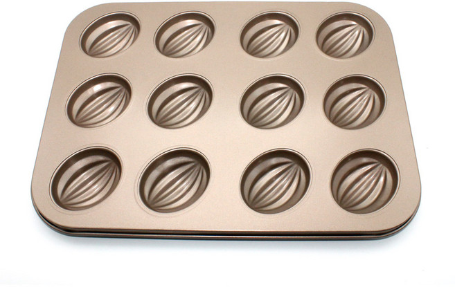 이홈베이킹 럭비공틀 깊은 마들렌틀 12구, 1개