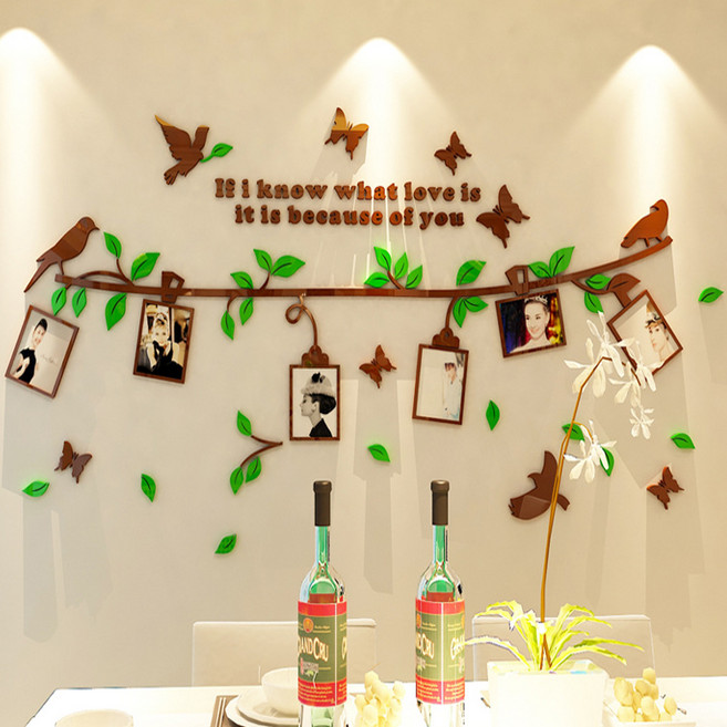 Iso-on 照片相框 3D牆面重點壁貼, 咖啡綠