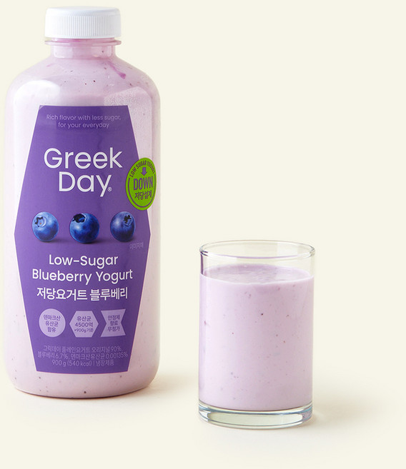 그릭데이 저당 요거트 블루베리, 900g, 1개, 1개입