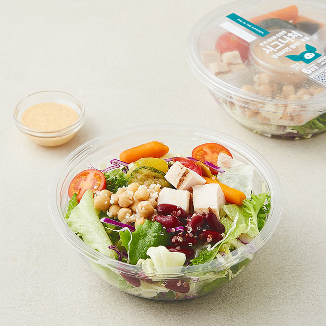 피그인더가든 시그니처 잡곡 & 치킨 샐러드 보울, 204g, 1개