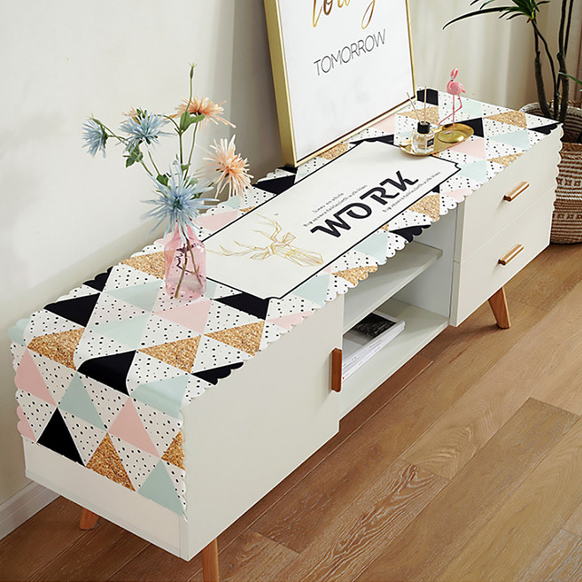 마켓에이 웨이브 프린팅 캐비닛 TV장 멀티러너, TYPE14