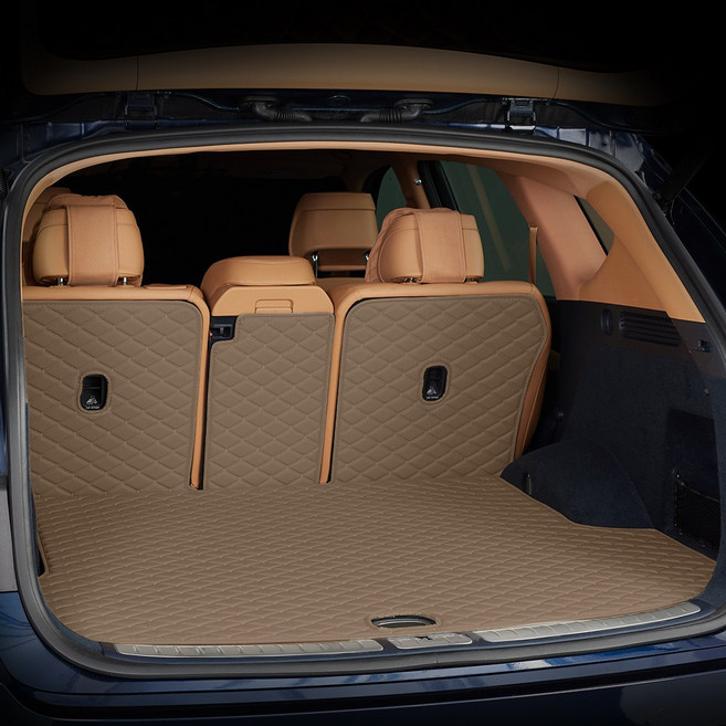 메이튼 차량 순정형 제뉴인 더블 퀼팅 트렁크매트 일체형, 르노 뉴QM6 20년형 (19년~) LPG, 피칸브라운