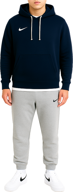 NIKE 耐吉 男款 NSW Swoosh 連帽T恤 + 束口褲 運動套裝