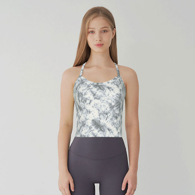 컴포트랩 와이백 스포츠 통기성 롱 브라탑