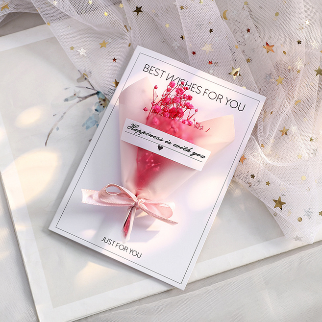 힘룸 카드장식 미니 꽃다발, 스타일 1