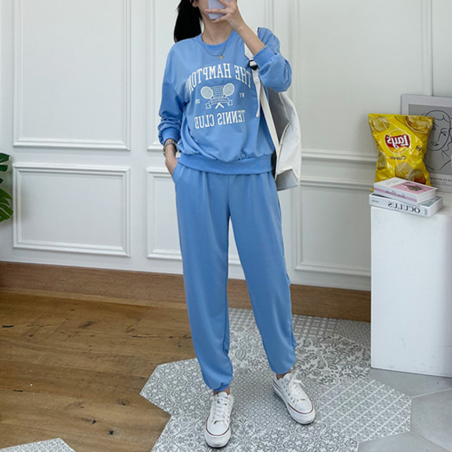 쏭스타일 여성용 클럽 트레이닝 긴팔 상하의 세트