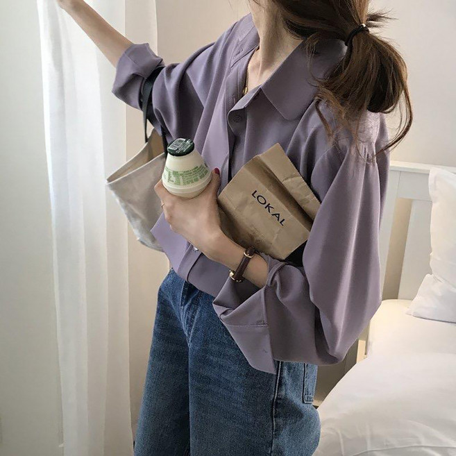 MarketA 女款簡約寬鬆襯衫