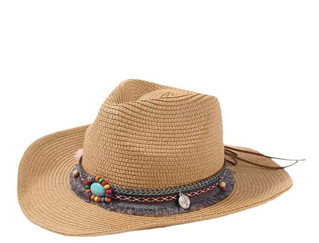 여성용 폰다 햇빛 차단 밀짚 모자