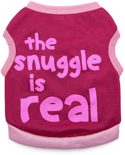 반려동물 아티펫 소프트 씬 텍스쳐 조끼, 리얼 로즈레드, 1개