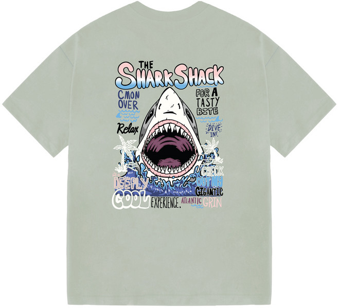 남성용 오버핏 샤크쉑 반팔티 HX1014