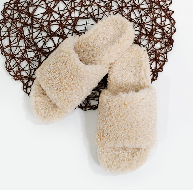 탈리아탈리 여성용 허그미 뽀글이 털슬리퍼