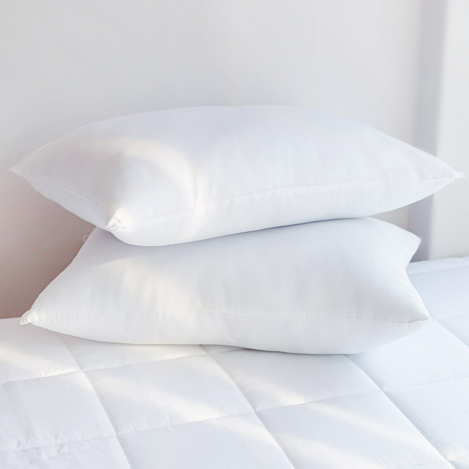 몽쉐어 베이직 지퍼형 베개솜, 화이트, 2개