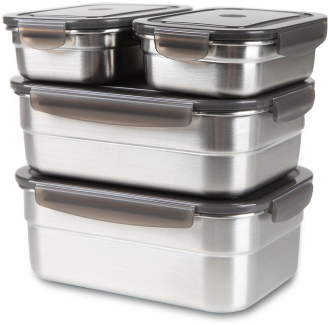 Incoc Stenmore不鏽鋼密封保鮮盒組 13號, 容器 + 蓋子, 1組