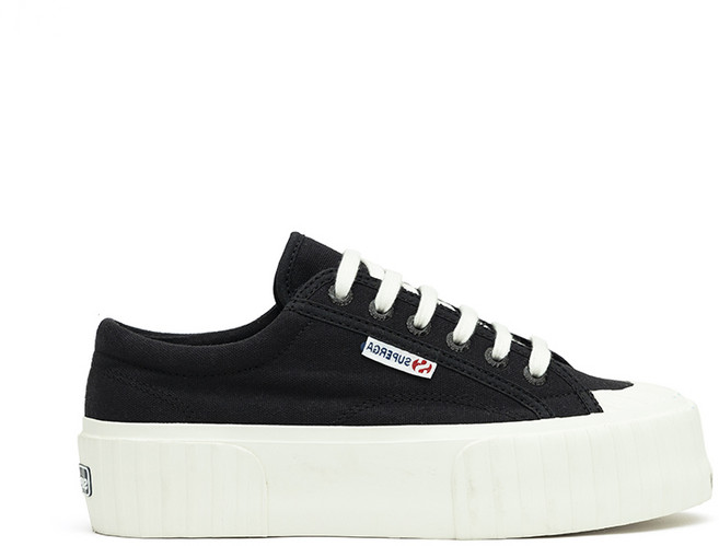 SUPERGA 2631 STRIPE PLATFORM VEGAN LEATHER 運動鞋 S21222WACK
