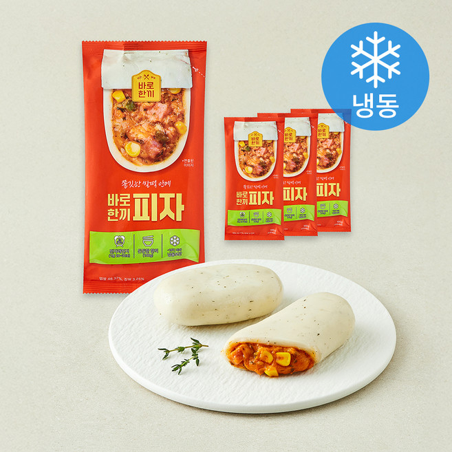 낭만부부 바로한끼 피자 (냉동), 100g, 4개, 1개입