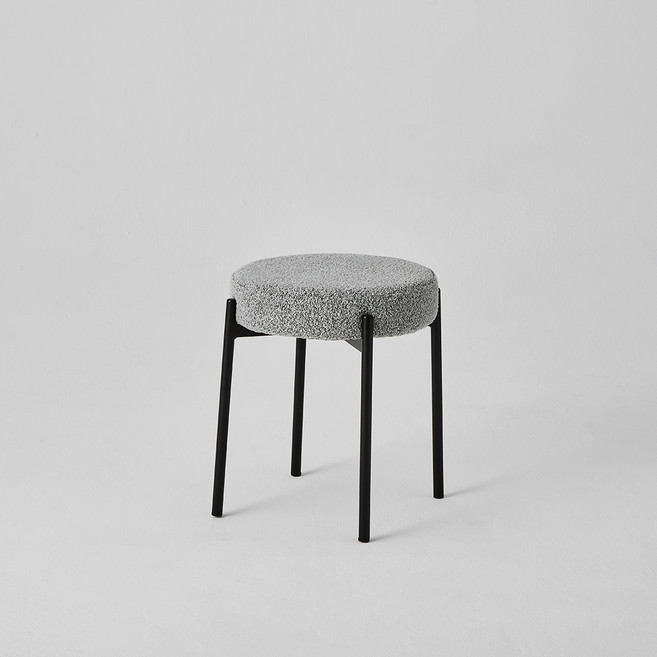 한샘 퍼프 스툴, 1개, 그레이