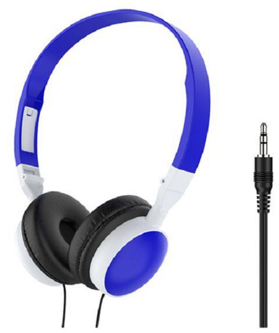 키밍 유선 컴퓨터 게이밍 헤드폰, 딥 블루, KM2978-193-5