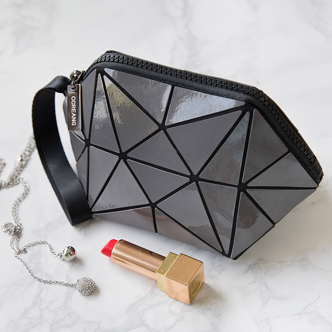 끄레앙 프리즘 큐브 펄 화장품 파우치 1510