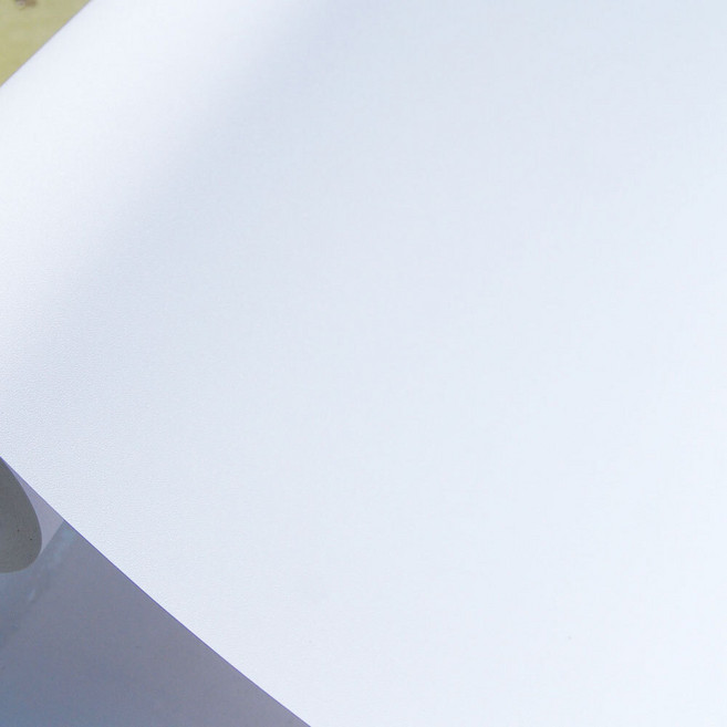 두툼한 무점착 암막 창문 시트지, 흰색