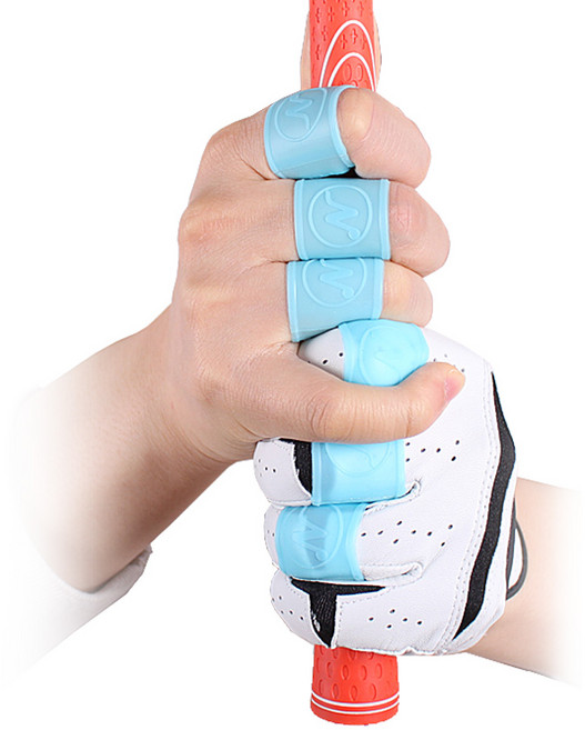 바로스포츠 미끄럼 방지 핑거밴드 4p x 2세트, 블루, 1개