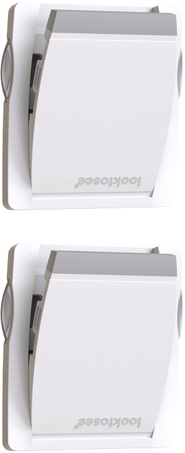 룩투시 미닫이 잠금장치, 그레이, 2개