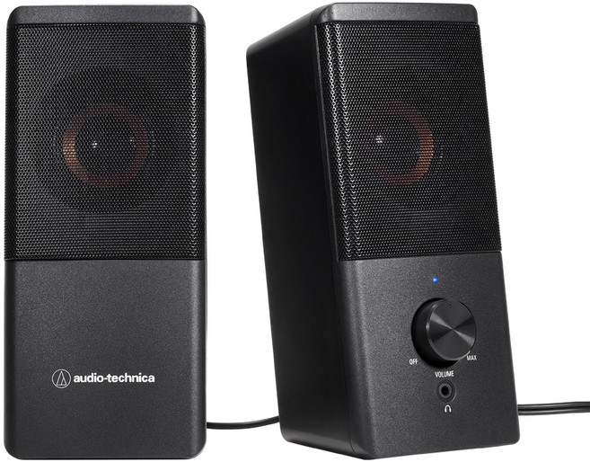 오디오테크니카 고해상도 액티브 USB 타입 턴테이블 스피커, 블랙, AT-SP95